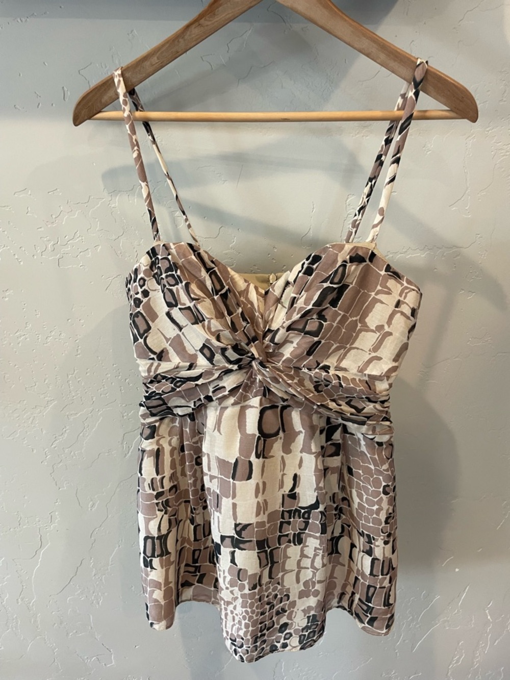 Pristine Y2K Nanette Lenore silk/cotton blend convertible top 6